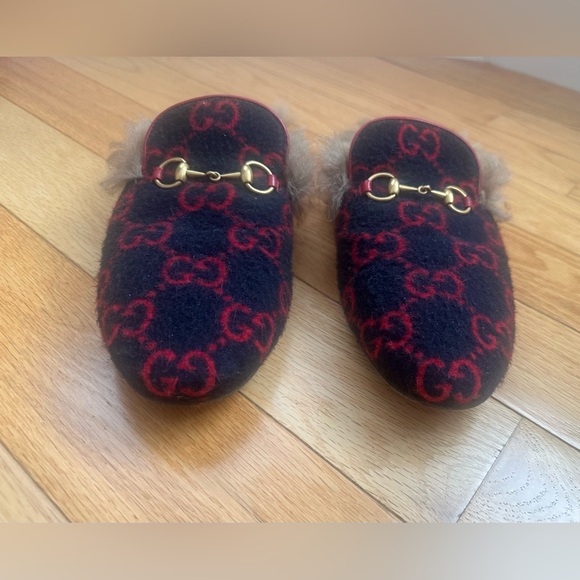 GUCCI Horsebit Princetown Slippers 7 1/2 - Picture 4 of 7